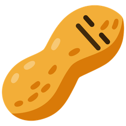 expressionless face and peanuts