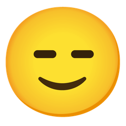 Expressionless face and Slightly smiling face