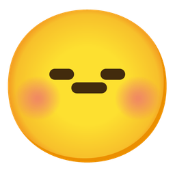 Expressionless face and Smiling face with smiling eyes