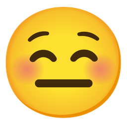 Expressionless face and Smiling face