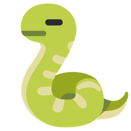 expressionless face and snake