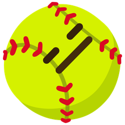 expressionless face and softball