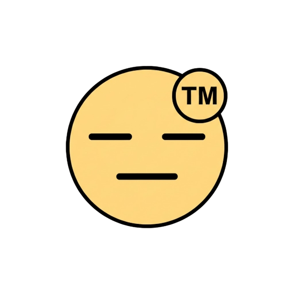 Expressionless face and Trade mark