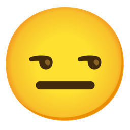 expressionless face and unamused face