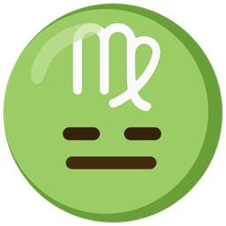 expressionless face and Virgo