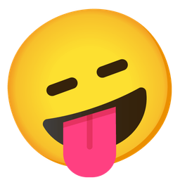 Expressionless face and Zany face