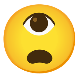 eye and anguished face