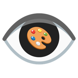 eye and artist palette