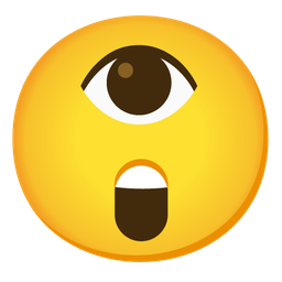 eye and astonished face