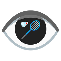 eye and badminton