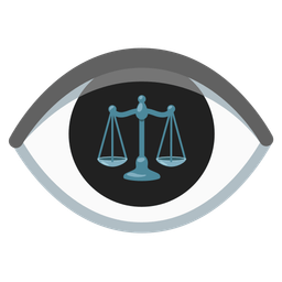 eye and balance scale