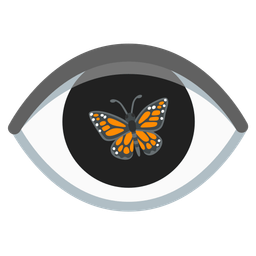 eye and butterfly