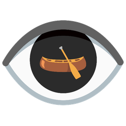eye and canoe