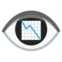 eye and chart decreasing