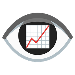 eye and chart increasing