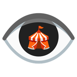 eye and circus tent