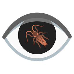 eye and cockroach
