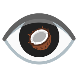 eye and coconut