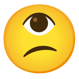 eye and confused face