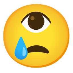 eye and crying face