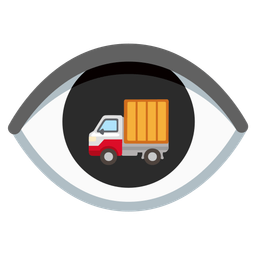 eye and delivery truck