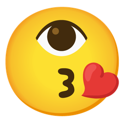 Eye and Face blowing a kiss