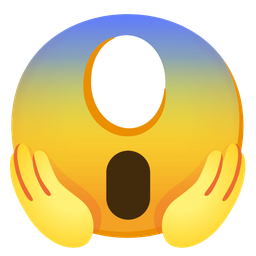 eye and face screaming in fear