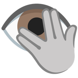 eye and face with peeking eye