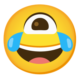 Eye and Face with tears of joy