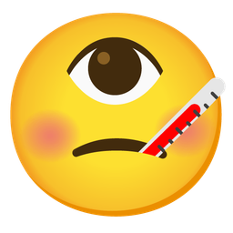 eye and face with thermometer