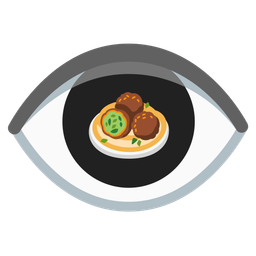 eye and falafel