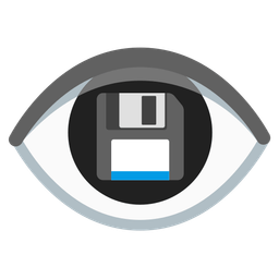 eye and floppy disk