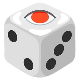 eye and game die