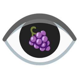 eye and grapes