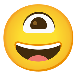 Eye and Grinning face with smiling eyes