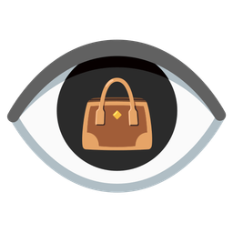 eye and handbag
