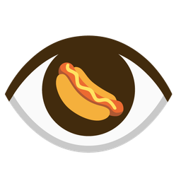 eye and hot dog