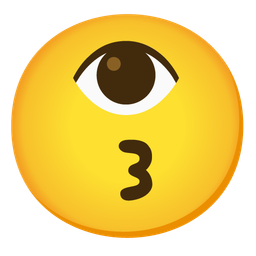 Eye and Kissing face