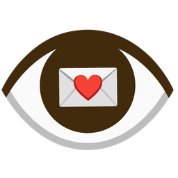 eye and love letter