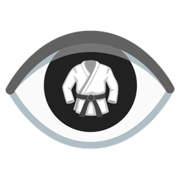 eye and martial arts uniform