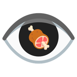 eye and meat on bone