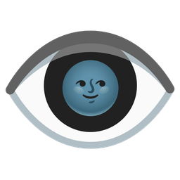 eye and new moon face