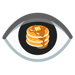 eye and pancakes