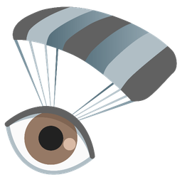 eye and parachute