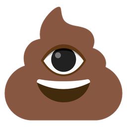 eye and pile of poo