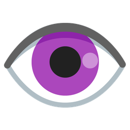 eye and purple heart