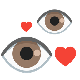 eye and revolving hearts