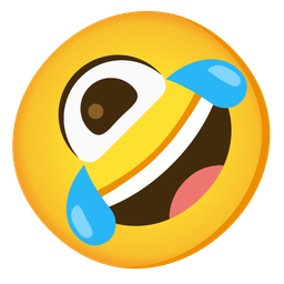 Eye and Rolling on the floor laughing