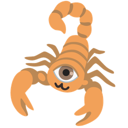 eye and scorpion