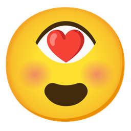 Eye and Smiling face with heart-eyes